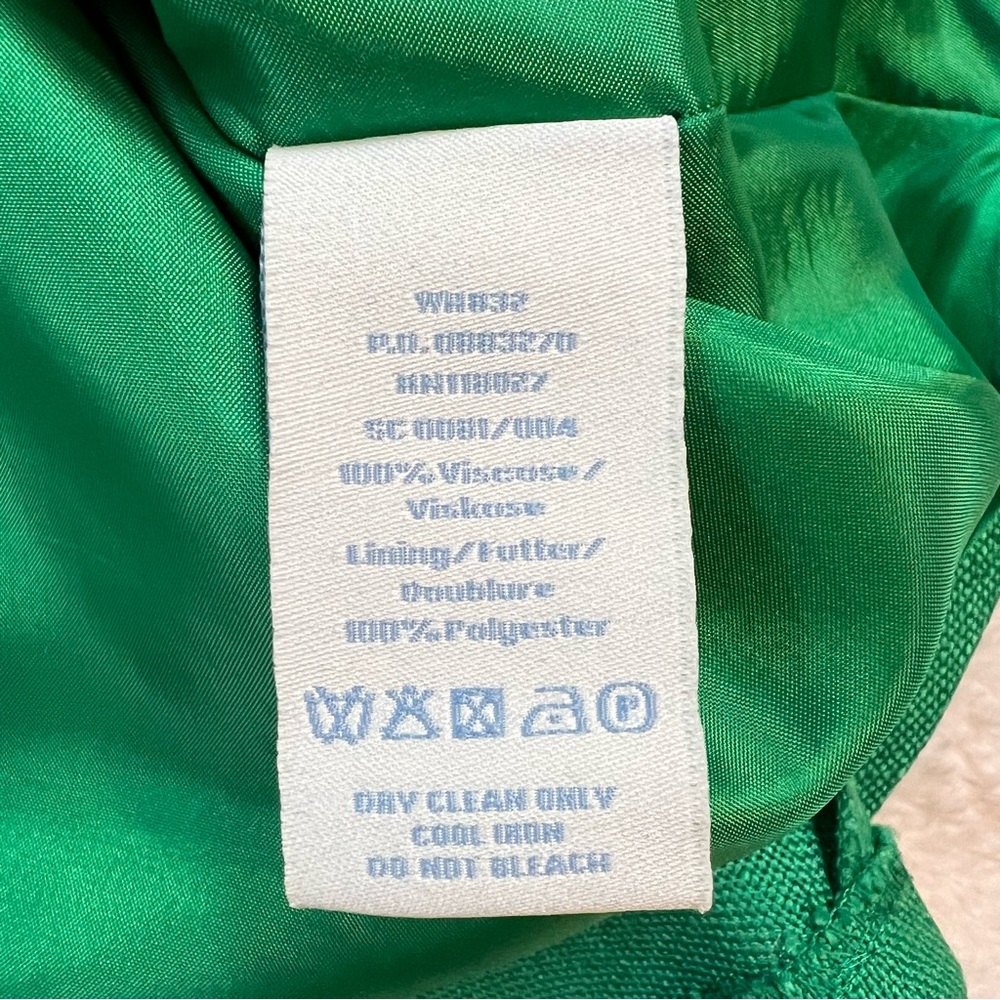 BODEN kelly green navy blue Monica sleeveless a-line dress - Picture 8 of 8